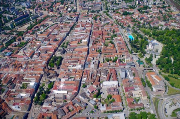 Košice vyhliadkový let centrum