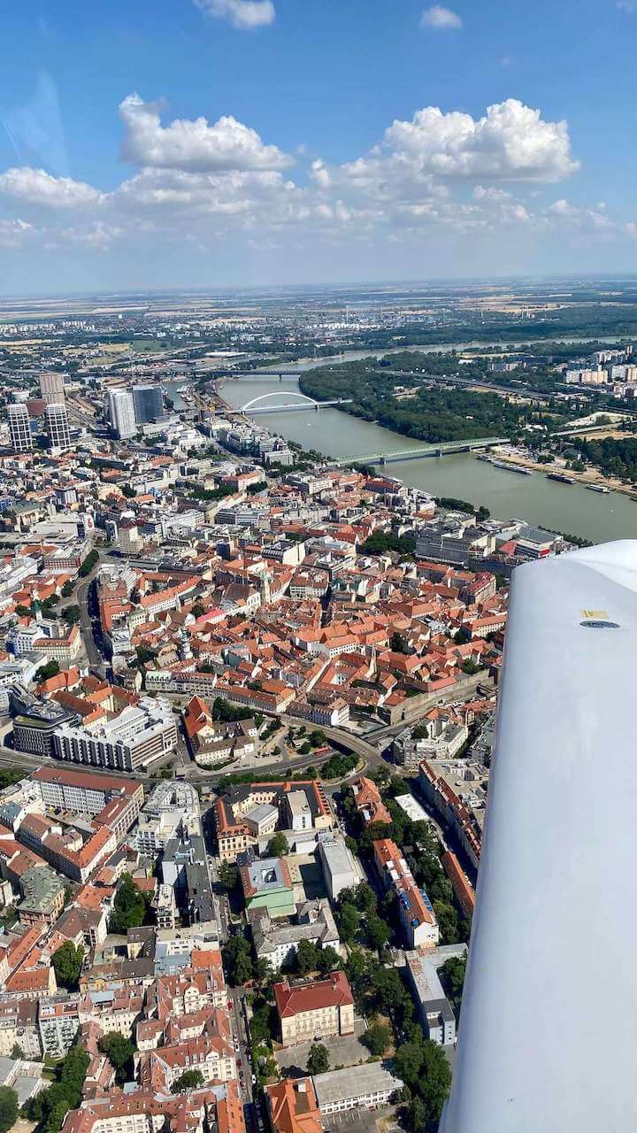 Bratislava Dunaj vyhliadkový let