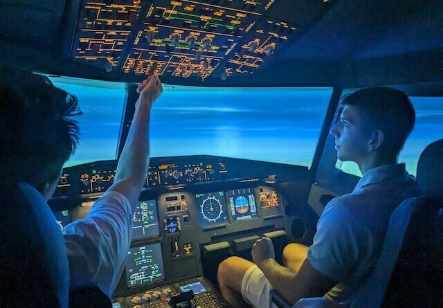 A320 simulátor Godollo Budapest september 2023