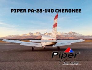 Piper PA-28-160 Cherokee with logo