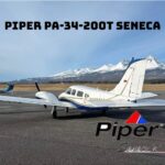Piper PA-34-200T Seneca with logo